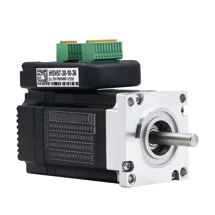 Nema 23 Integrated AC Servo Motor JMC iHSV57-30-10-36 100W 36V 0.29N.m 3.5A 3 Phase 3000RPM